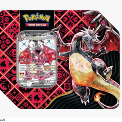 Pokemon Scarlet & Violet Paldean Fates Tin Box - Charizard EX
