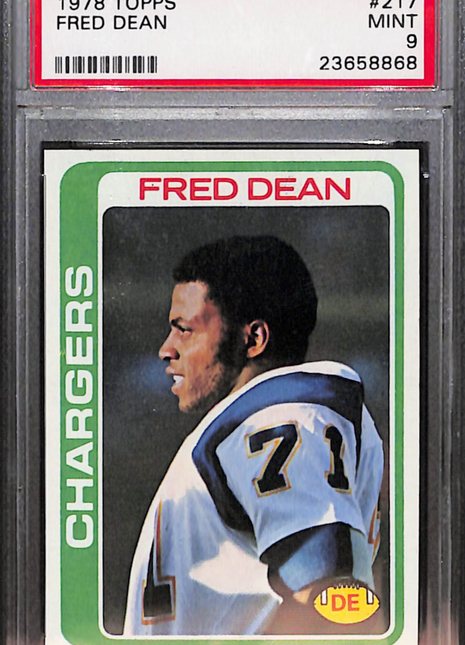 1978 Topps Fred Dean #217 PSA 9