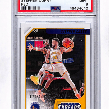 2019 Panini Chronicles Stephen Curry #79 Red PSA 9