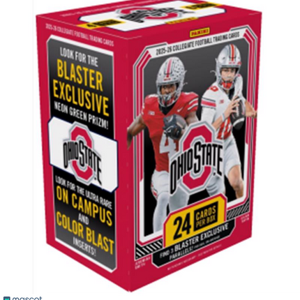 NIL 2025 Panini Ohio State University Collegiate Football Blaster Box