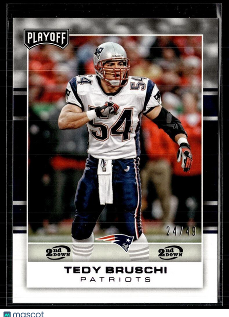 2017 PLAYOFF 2ND DOWN /49 TEDY BRUSCHI PATRIOTS