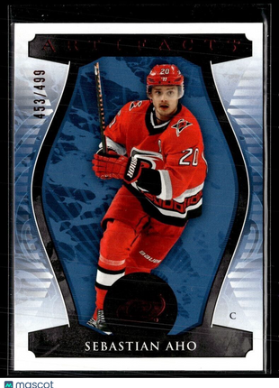 2023-24 UD ARTIFACTS RUBY /499 SEBASTIAN OHO HURRICANES