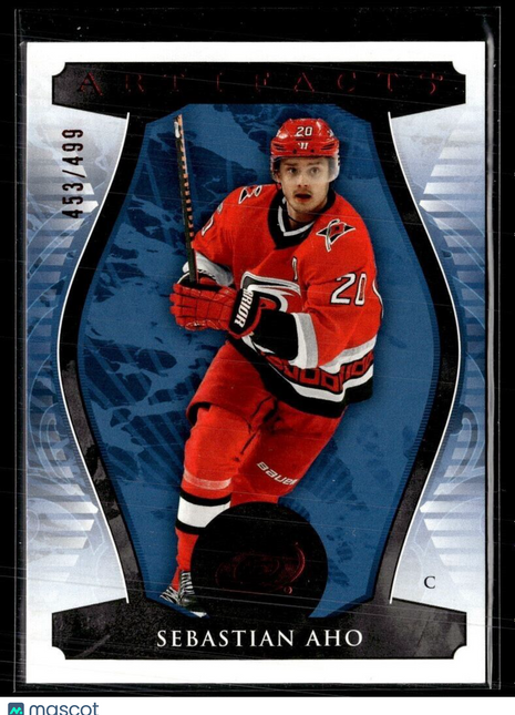 2023-24 UD ARTIFACTS RUBY /499 SEBASTIAN OHO HURRICANES