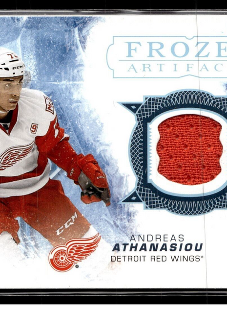 2017-18 ARTIFACTS FROZEN ARTIFACTS JERSEY RELIC ANDREAS ATHANASIOU RED WINGS