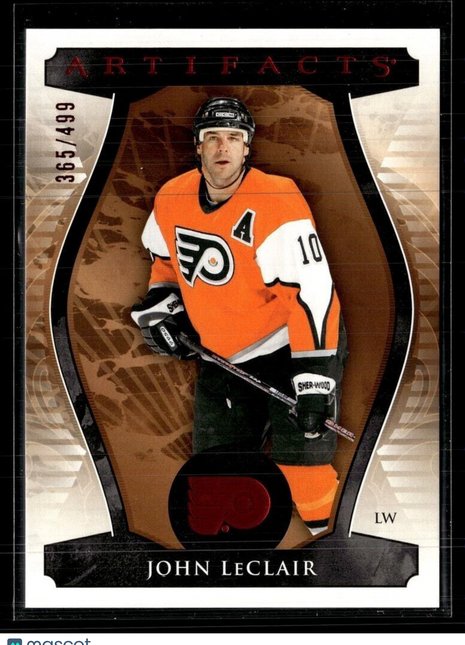 2023-24 UD ARTIFACTS RUBY /499 JOHN LECLAIR FLYERS