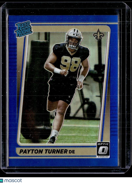 2021 OPTIC BLUE /179 RATED ROOKIE PAYTON TURNER SAINTS