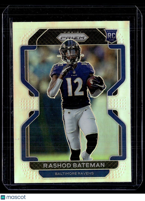 2021 PRIZM SILVER ROOKIE RASHOD BATEMAN RAVENS