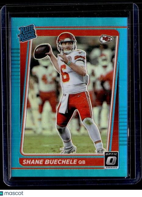 2021 OPTIC AQUA /299 RATED ROOKIE SHANE BUECHELE CHIEFS