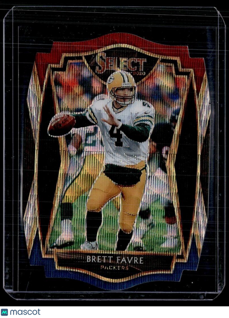 2020 SELECT TRI COLOR PREMIER LEVEL DIE CUT BRETT FAVRE PACKERS