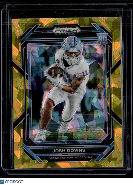 2023 PRIZM DRAFT YELLOW ICE ROOKIE JOSH DOWNS UNC