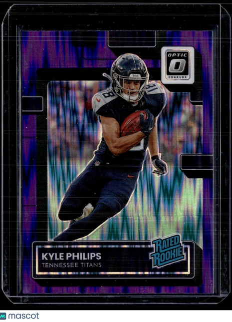 2022 OPTIC PURPLE SHOCK RATED ROOKIE KYLE PHILLIPS TITANS