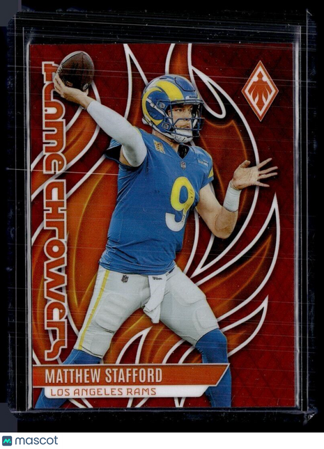 2023 PHOENIX BURGANDY FLAME THROWERS /199 MATTHEW STAFFORD RAMS