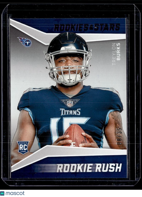 2022 ROOKIES STARS PURPLE ROOKIE RUSH /35 TREYLON BURKS TITANS