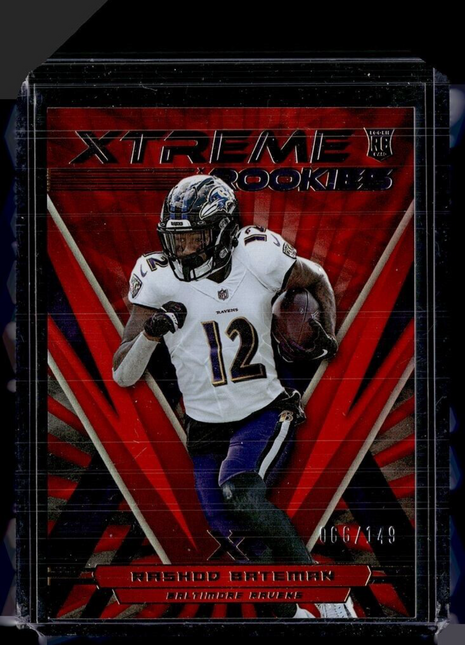 2021 XR RED XTREME ROOKIES /149 RASHOD BATEMAN RAVENS