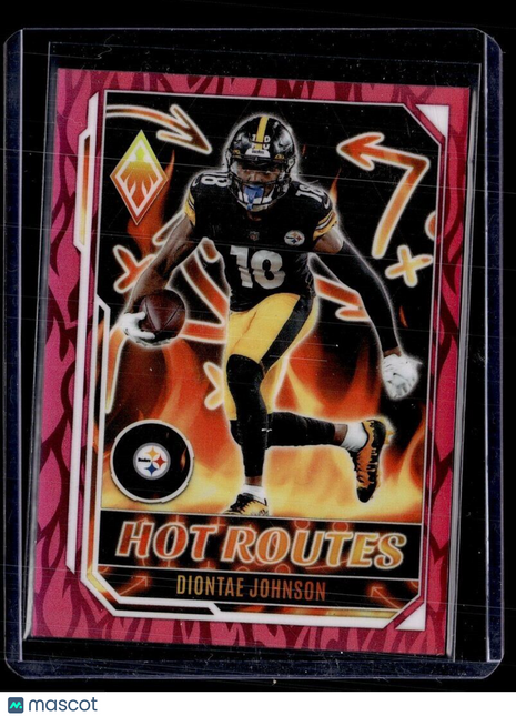 2022 PHOENIX PINK HOT ROUTES /175 DIONTAE JOHNSON STEELERS
