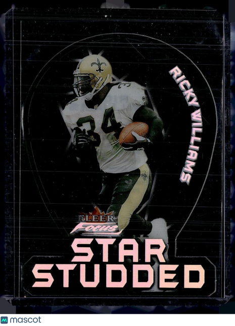 2000 FLEER FOCUS STAR STUDDED RICKY WILLIAMS SAINTS