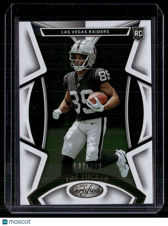 2023 CERTIFIED ROOKIE /399 TRE TUCKER RAIDERS