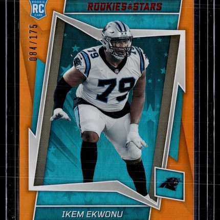 2022 ROOKIES STARS ORANGE /175 ROOKIE IKEM EKWONU PANTHERS