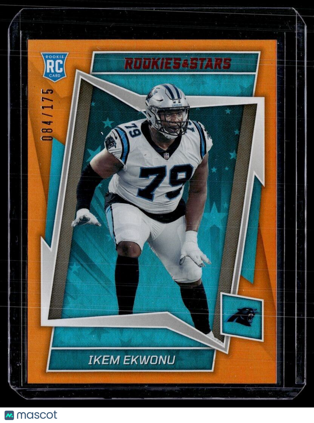 2022 ROOKIES STARS ORANGE /175 ROOKIE IKEM EKWONU PANTHERS