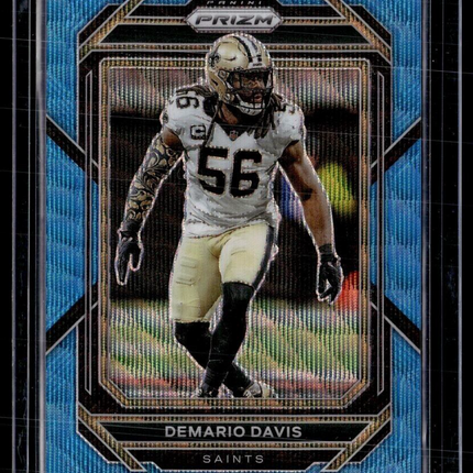 2022 PRIZM BLUE WAVE /199 DEMARIO DAVIS SAINTS