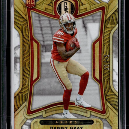 2022 GOLD STANDARD WHITE ROOKIE /49 DANNY GRAY 49ERS