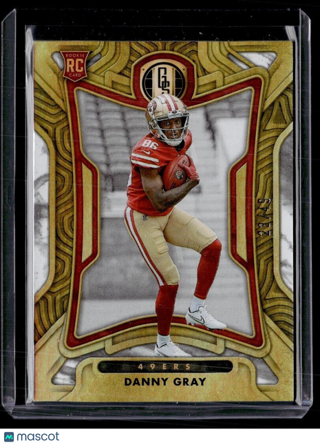 2022 GOLD STANDARD WHITE ROOKIE /49 DANNY GRAY 49ERS