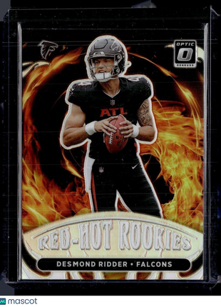 2022 OPTIC RED HOT ROOKIES HOLO SILVER DESMOND RIDDER FALCONS