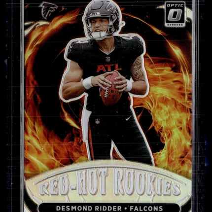 2022 OPTIC RED HOT ROOKIES HOLO SILVER DESMOND RIDDER FALCONS
