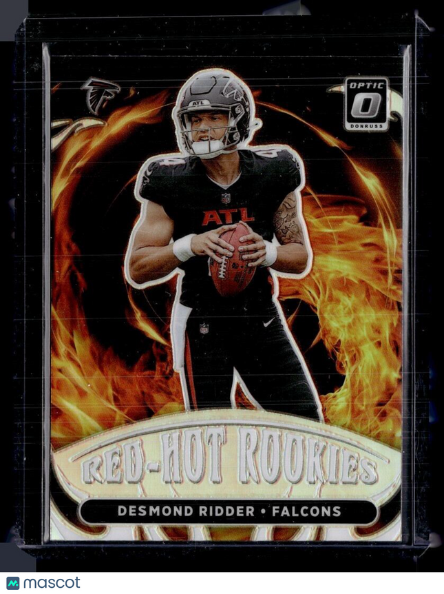 2022 OPTIC RED HOT ROOKIES HOLO SILVER DESMOND RIDDER FALCONS