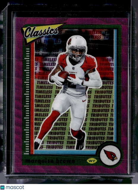 2022 CLASSICS PURPLE PREMIUM TIMELESS TRIBUTES /50 MARQUISE BROWN CARDINALS
