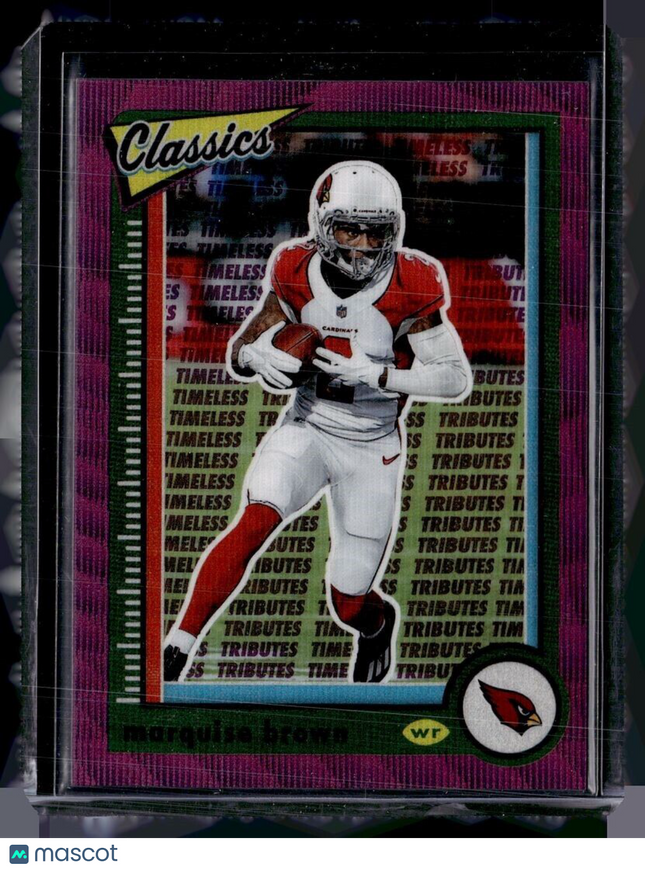 2022 CLASSICS PURPLE PREMIUM TIMELESS TRIBUTES /50 MARQUISE BROWN CARDINALS