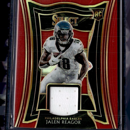 2020 SELECT MAROON ROOKIE JERSEY RELIC JALEN REAGOR EAGLES