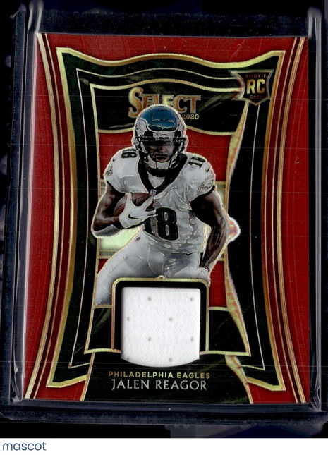 2020 SELECT MAROON ROOKIE JERSEY RELIC JALEN REAGOR EAGLES