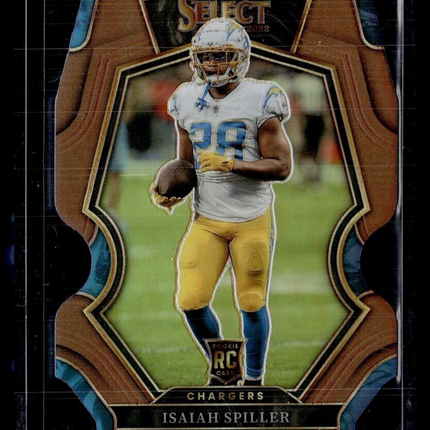 2022 SELECT BRONZE DIE CUT /99 ROOKIE PREMIER LEVEL ISAIAH SPILLER CHARGERS
