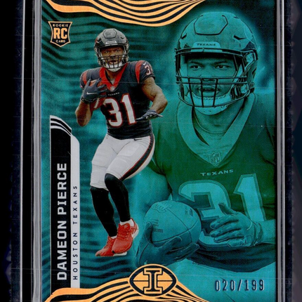 2022 ILLUSIONS BLUE /199 ROOKIE DAMEON PIERCE TEXANS