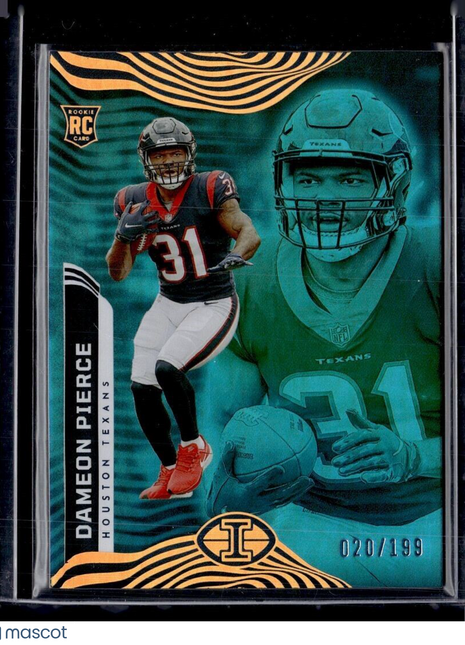 2022 ILLUSIONS BLUE /199 ROOKIE DAMEON PIERCE TEXANS