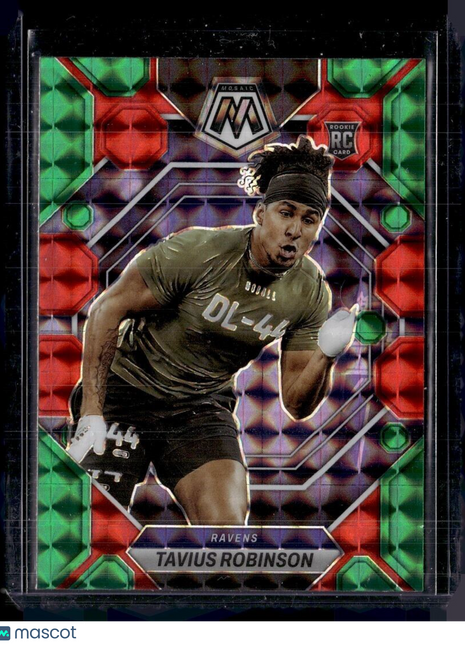 2023 MOSAIC CHOICE GREEN RED ROOKIE TAVIUS ROBINSON RAVENS