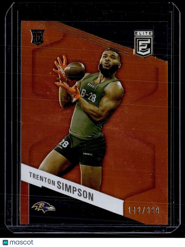 2023 ELITE ORANGE IMPACT /399 TRENTON SIMPSON RAVENS