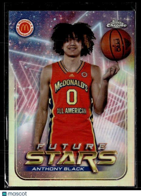 2022-23 TOPPS CHROME MCDONALD'S ALL AMERICAN FUTURE STARS ANTHONY BLACK MAGIC