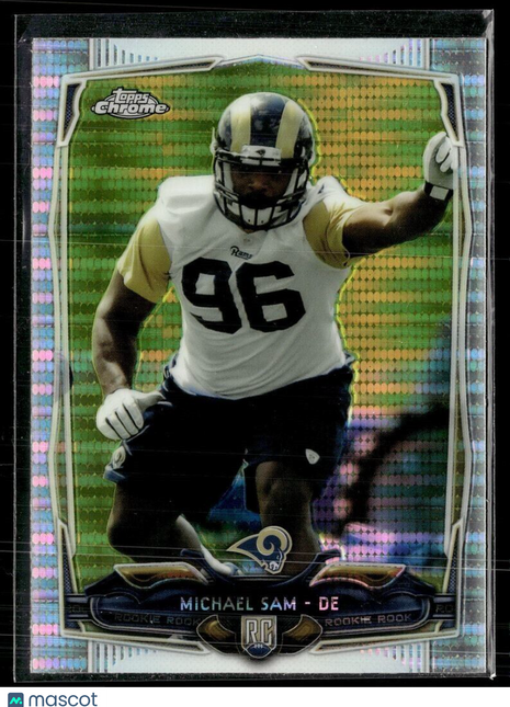 2014 TOPPS CHROME PULSAR ROOKIE MICHAEL SAM RAMS