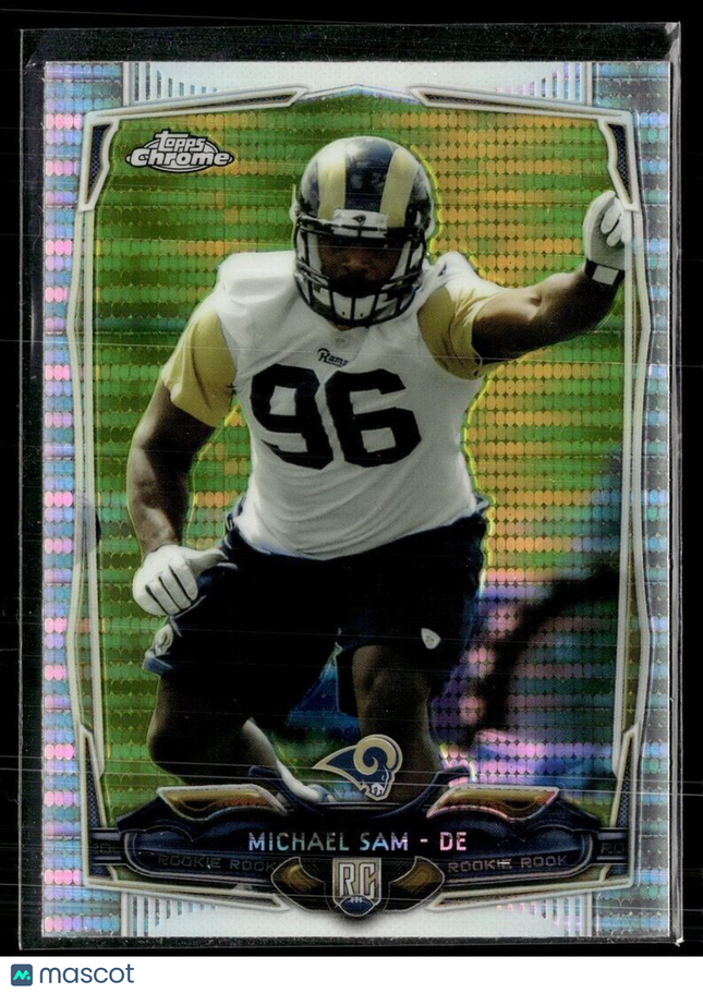 2014 TOPPS CHROME PULSAR ROOKIE MICHAEL SAM RAMS