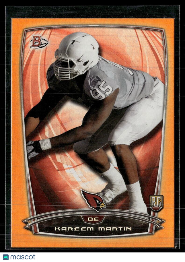 2014 BOWMAN ORANGE FOIL /299 ROOKIE KAREEM MARTIN CARDINALS