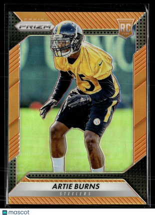 2016 PRIZM ORANGE /299 ROOKIE ARTIE BURNS STEELERS
