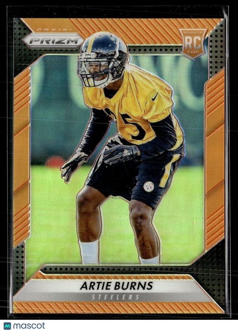 2016 PRIZM ORANGE /299 ROOKIE ARTIE BURNS STEELERS