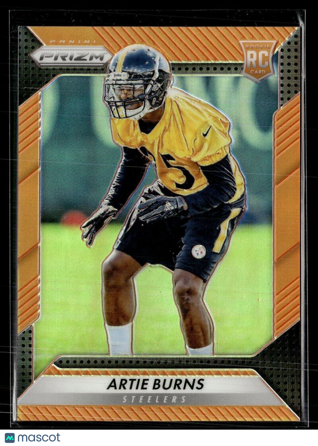 2016 PRIZM ORANGE /299 ROOKIE ARTIE BURNS STEELERS