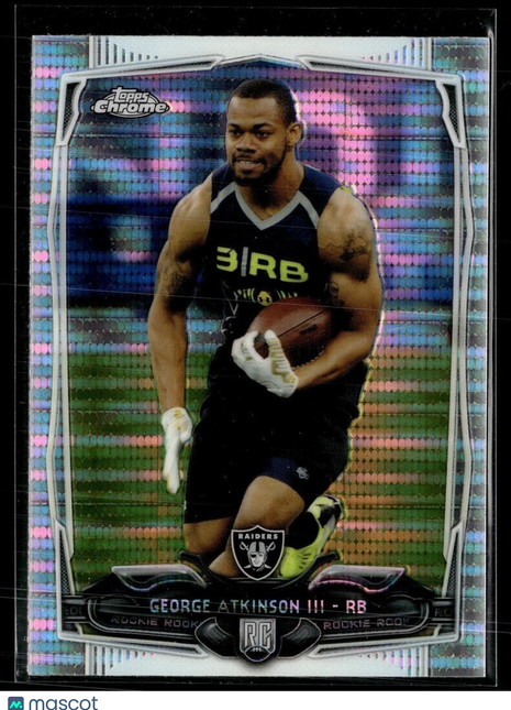 2014 TOPPS CHROME PULSAR ROOKIE GEORGE ATKINSON III RAIDERS