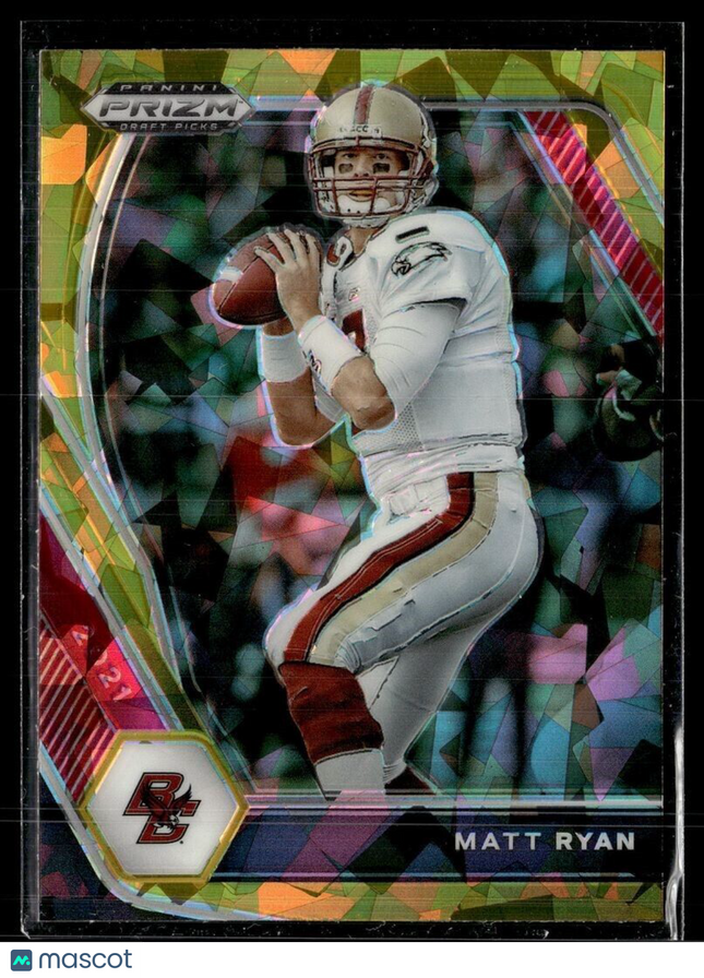 2021 PRIZM DRAFT YELLOW ICE MATT RYAN BOSTON COLLEGE