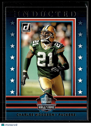 2021 DONRUSS HALL OF FAME INDUCTED CHARLES WOODSON PACKERS