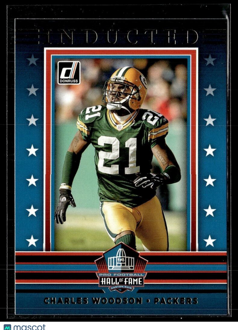 2021 DONRUSS HALL OF FAME INDUCTED CHARLES WOODSON PACKERS