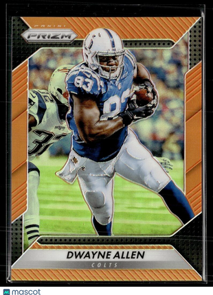 2016 PRIZM ORANGE /299 DWAYNE ALLEN COLTS